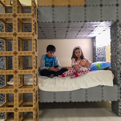 Bunk bed in a children room