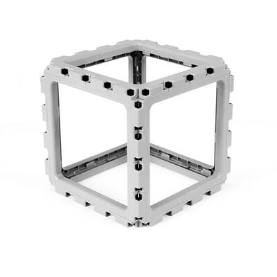Grey Cubik Void panel facet close-up