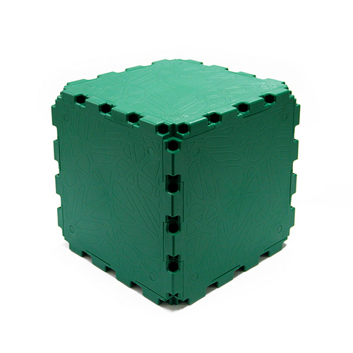 Green Cubik Zen panel, smooth face