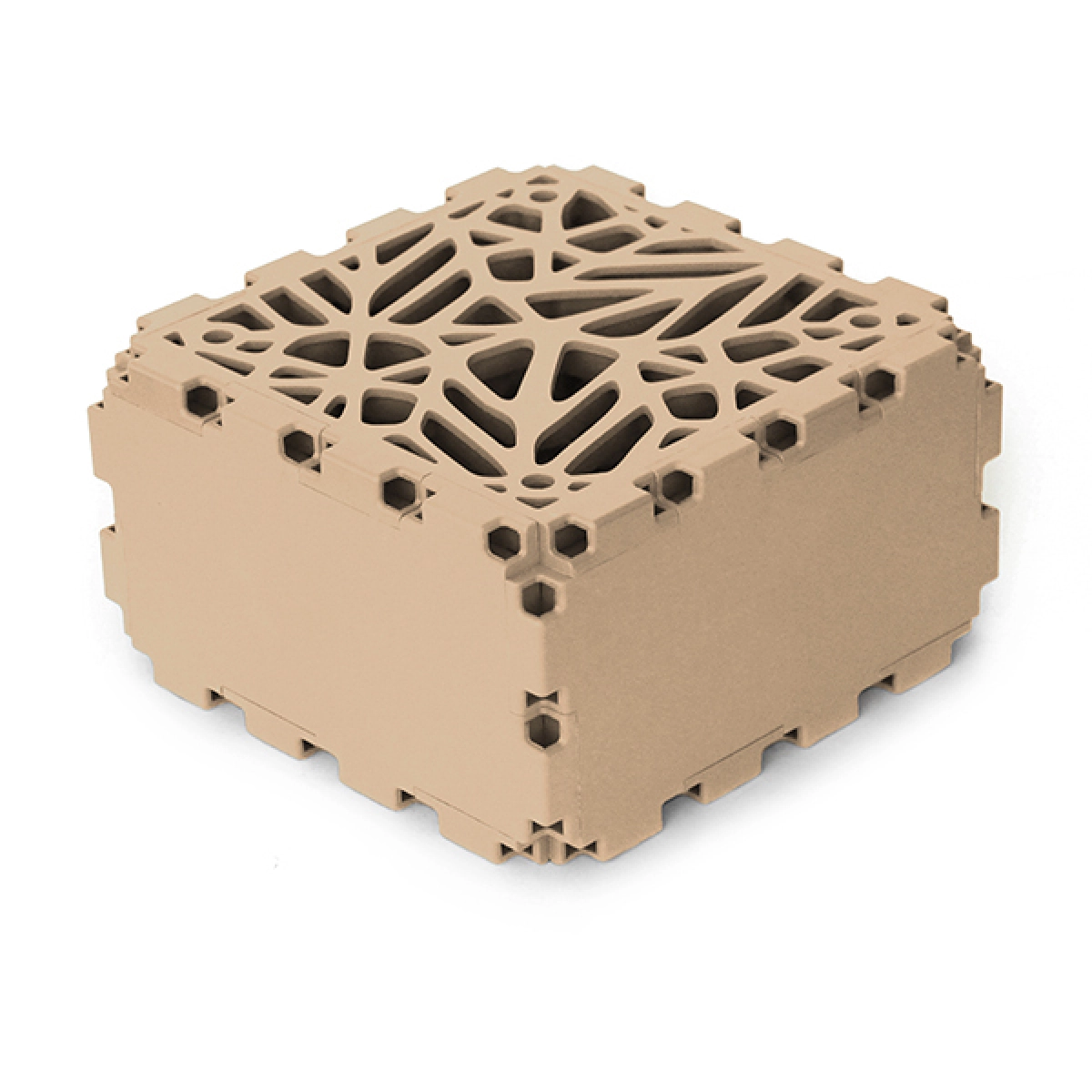 Beige Cubik Zen/2 cube