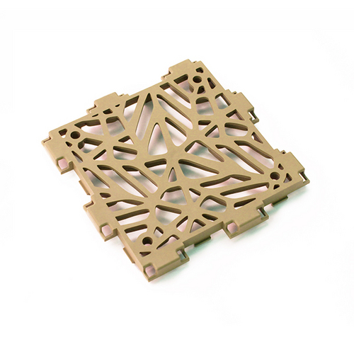 Beige Cubik Bion panel, angled view