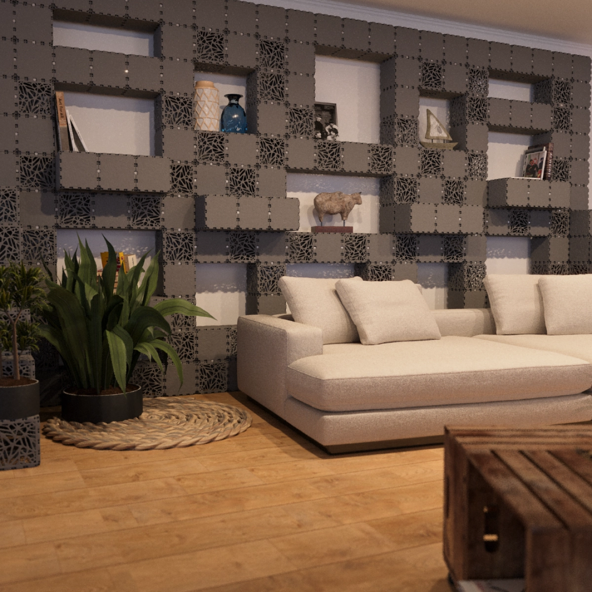 Modular shelving photo