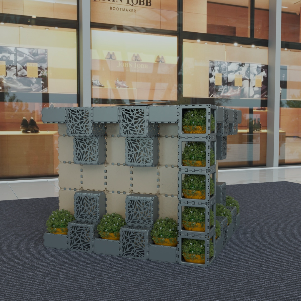 Recepcja Cubik.One z zielonymi modułami