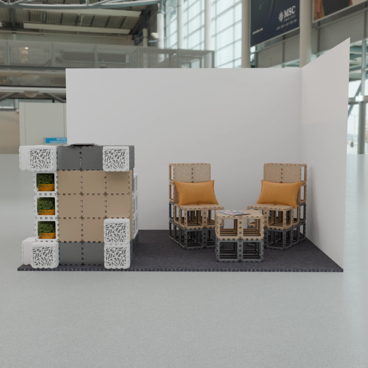 Cubik Basic small stand, additional view