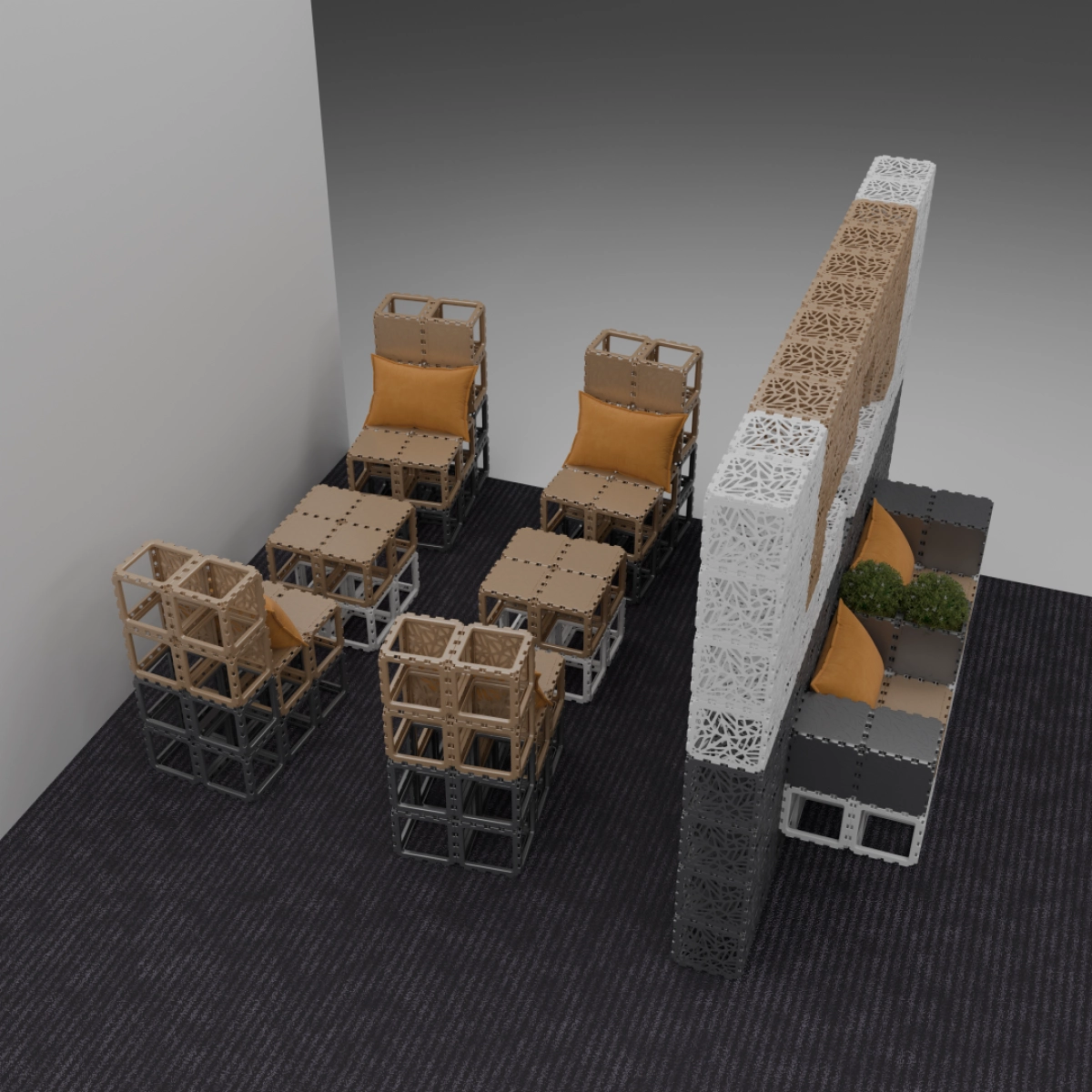 Cubik Basic big stand, additional view