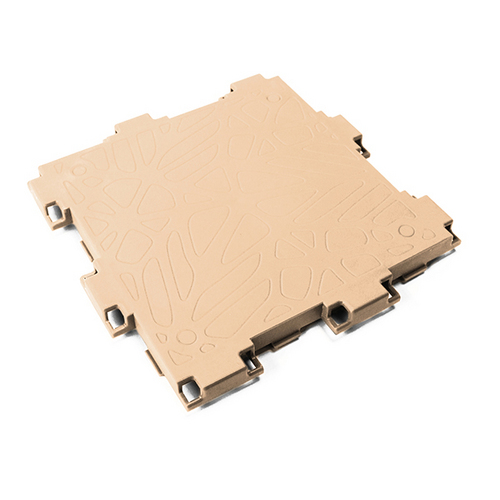 Beige Cubik Zen panel, angled view