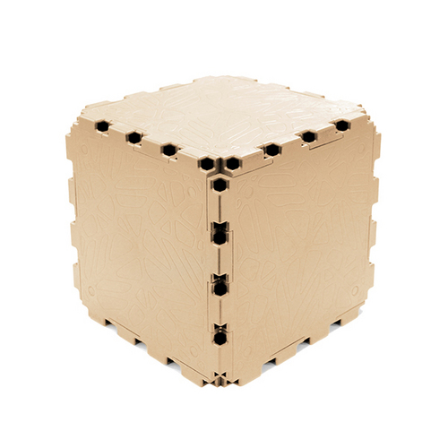 Beige Cubik Zen panel, smooth face