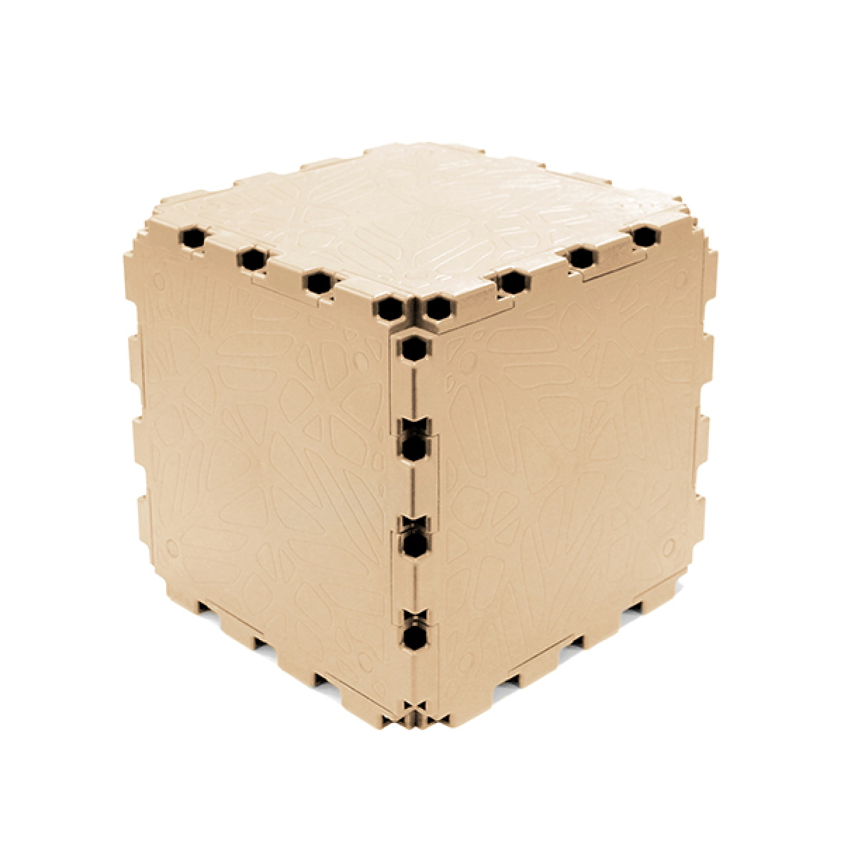 Beige Cubik Zen panel, smooth face
