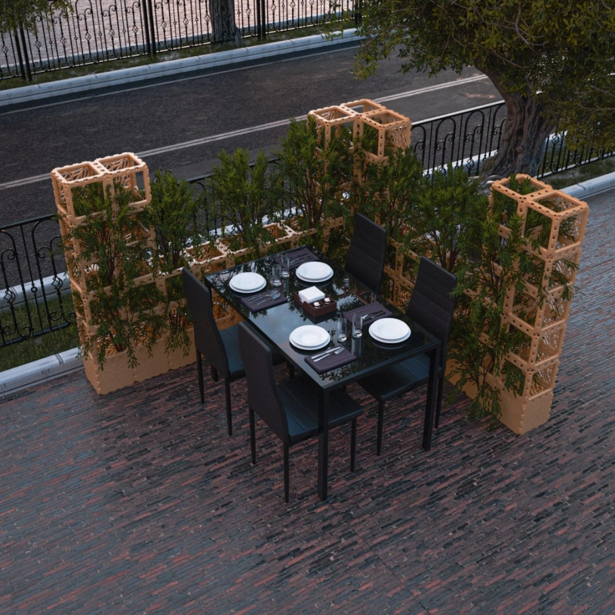 Modułowa zielona ściana