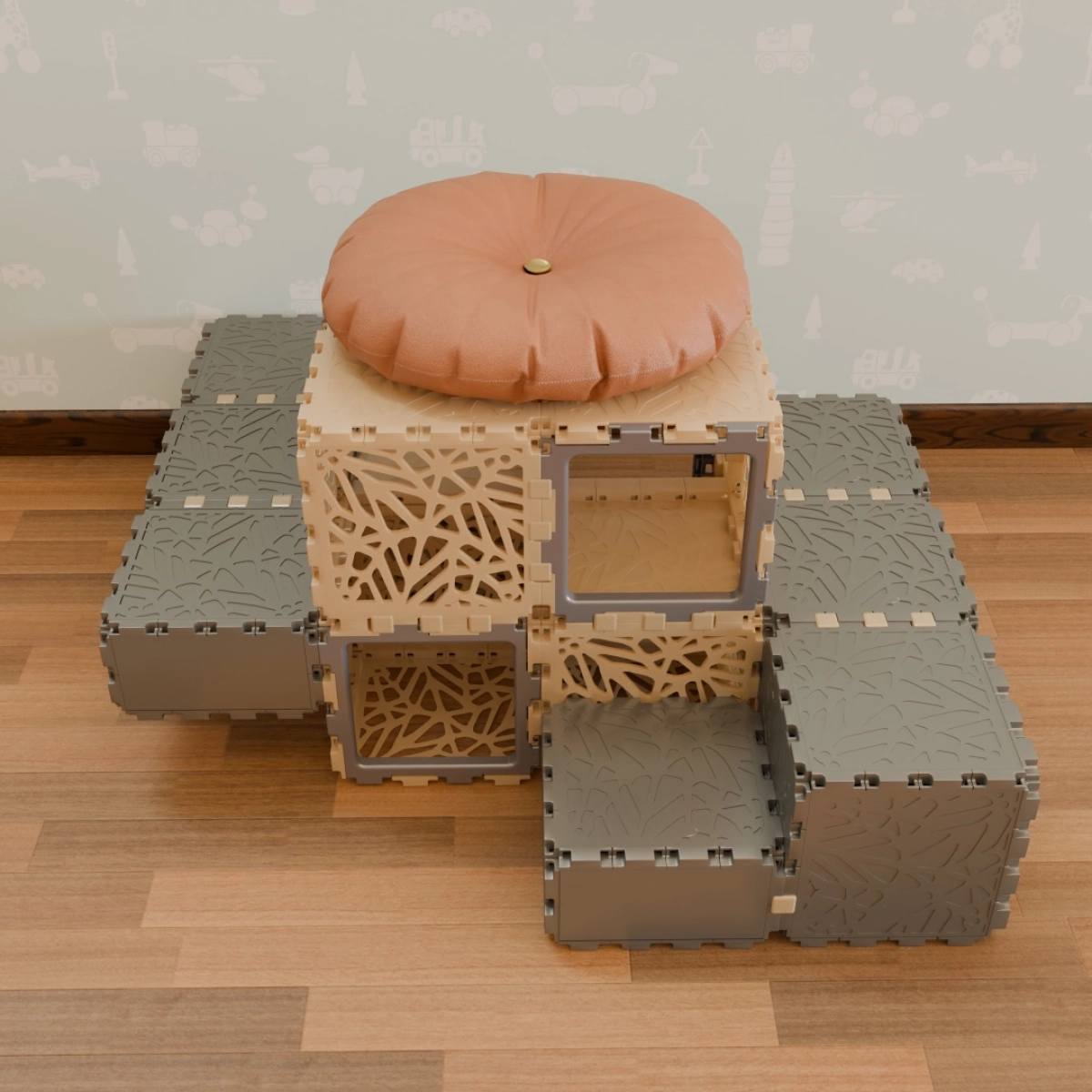 Cubik Modular Cat Lounge, additional view