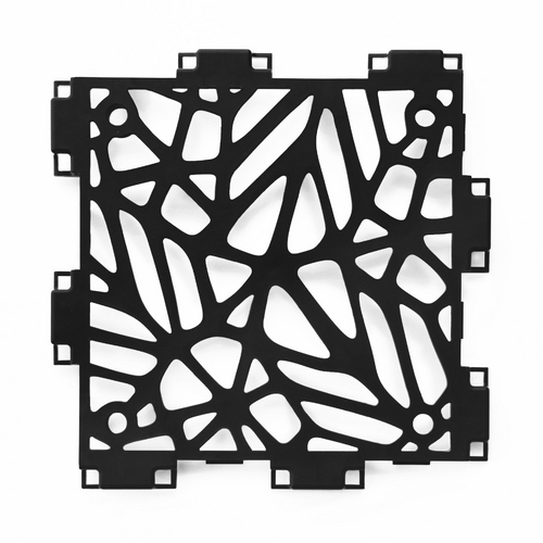 Black Cubik Bion panel, lattice close-up