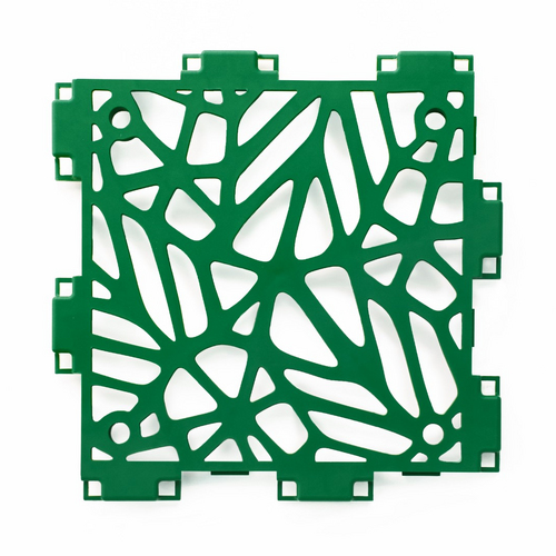 Green Cubik Bion panel, lattice close-up
