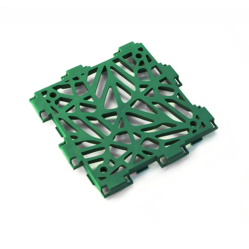 Green Cubik Bion panel, angled view