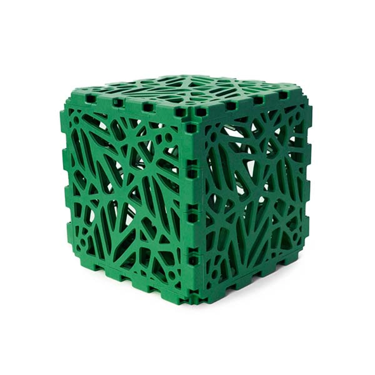 Green Cubik Bion cube, lattice faces