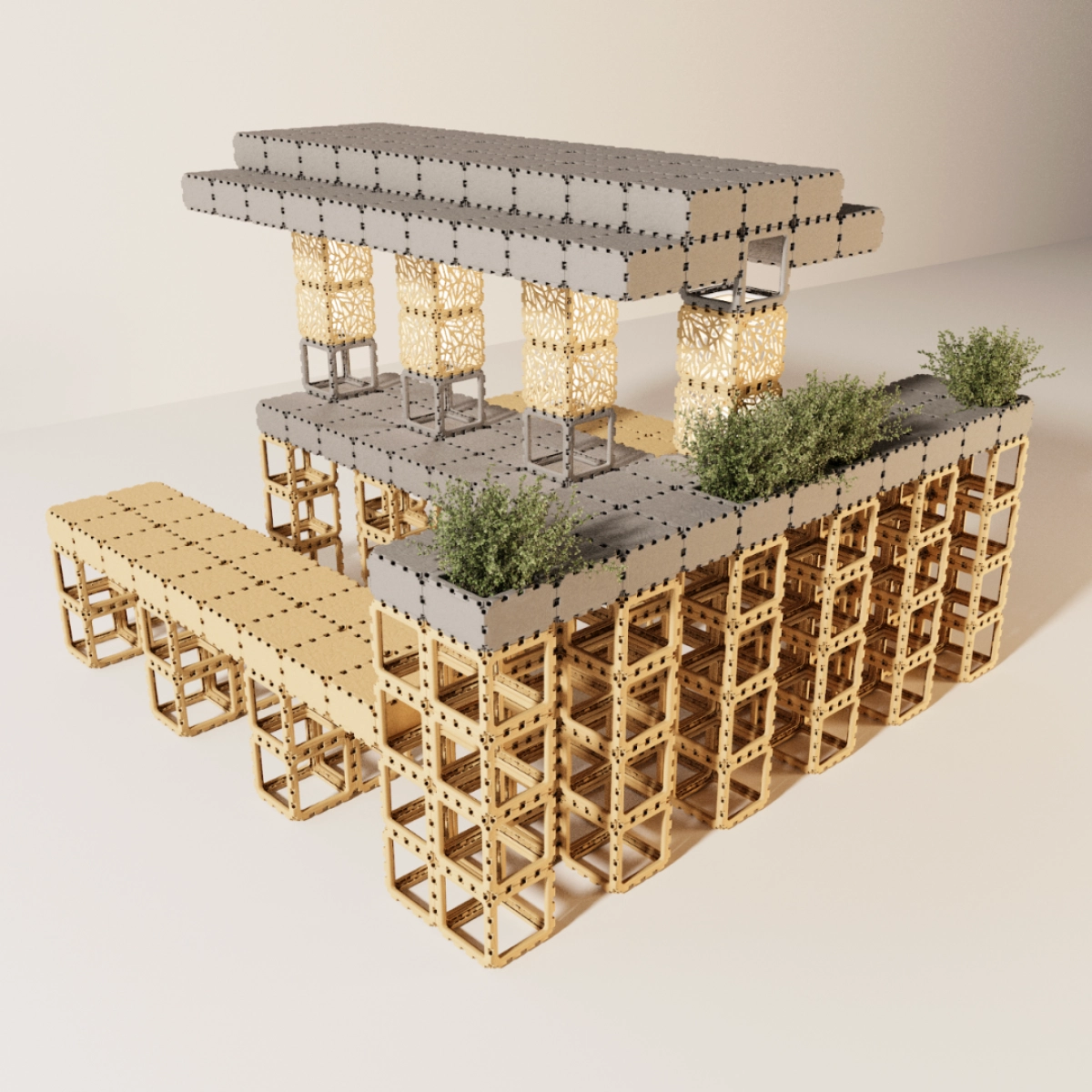 Modular dining bar photo
