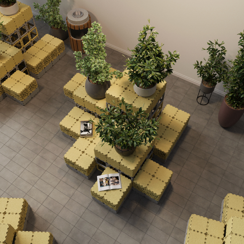 Modułowe podium wystawowe