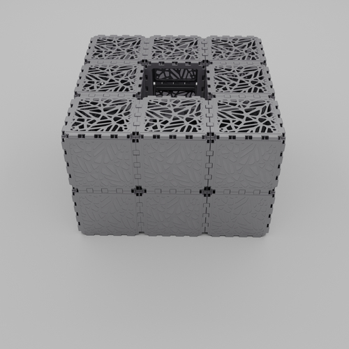 Grey Cubik modular planter, 180 L, additional view