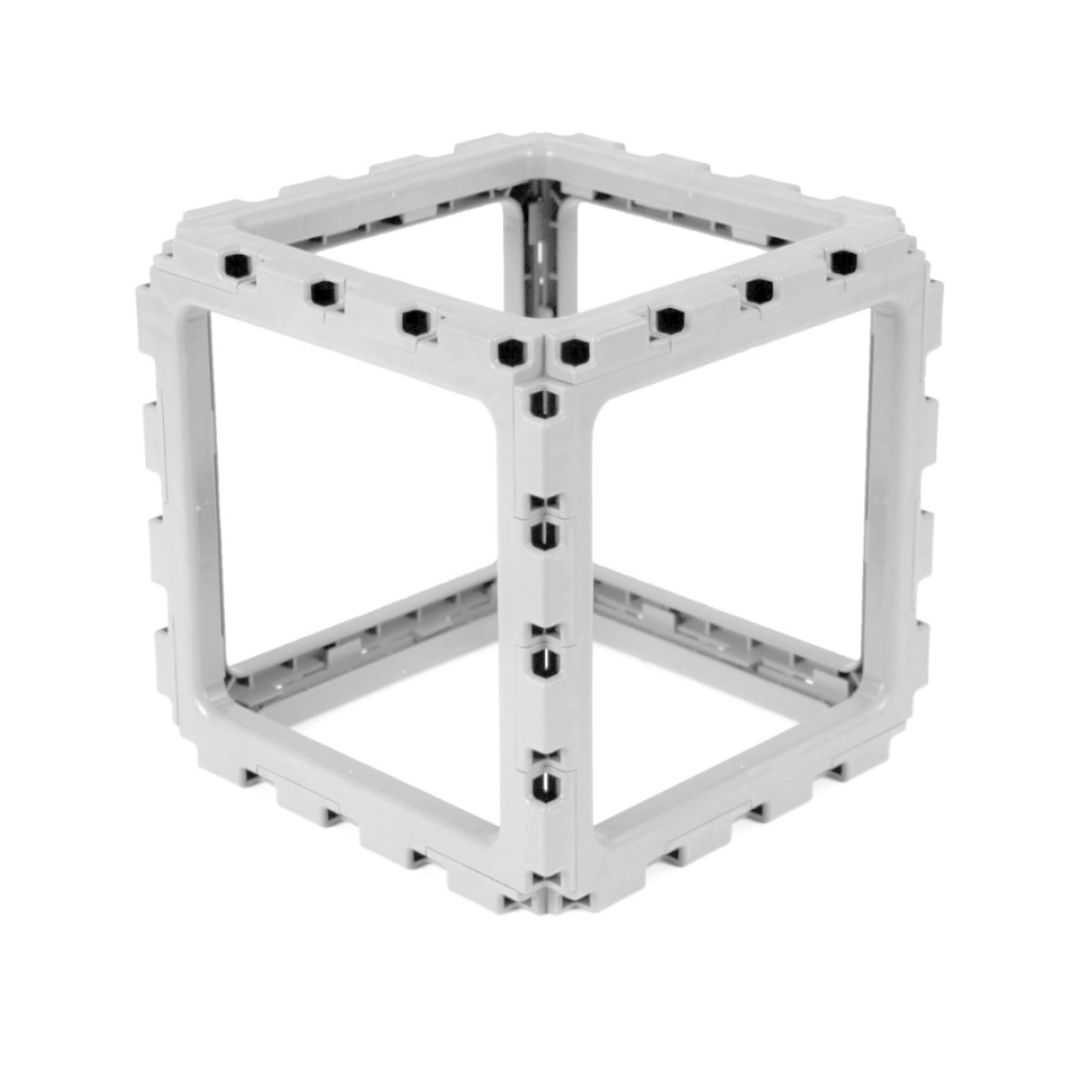White Cubik Void cube, open frame