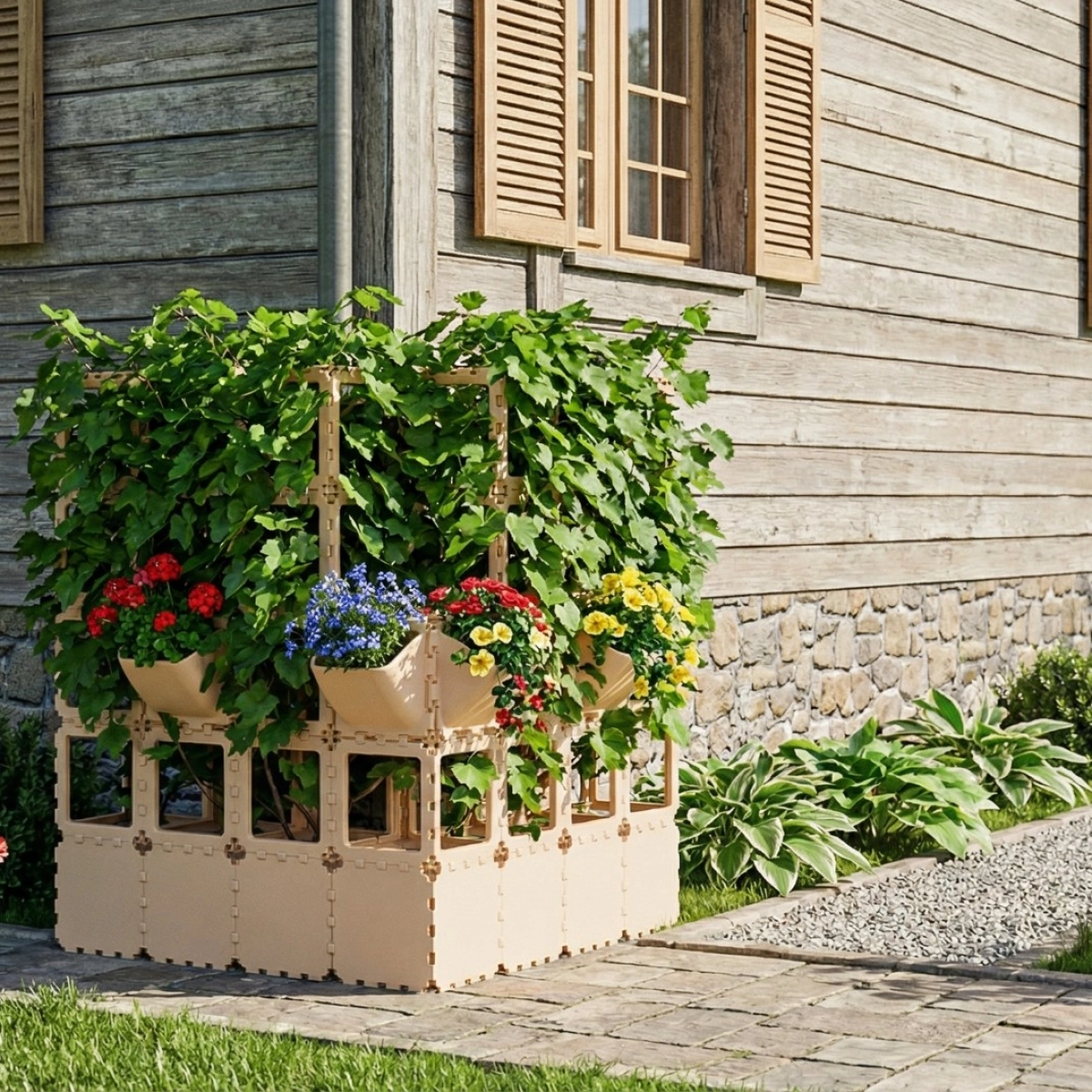 Cubik mini vertical garden, additional view
