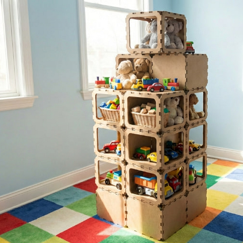 Modułowa półka do przechowywania dla dzieci