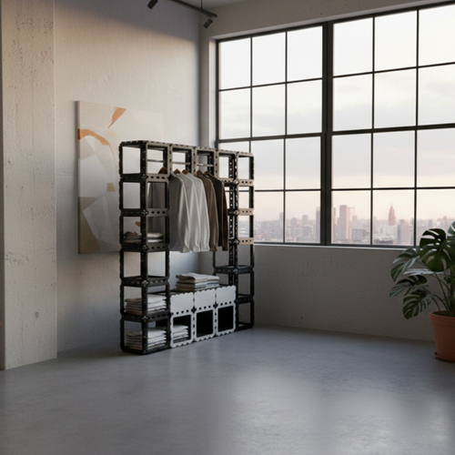 Modułowy wieszak do przedpokoju