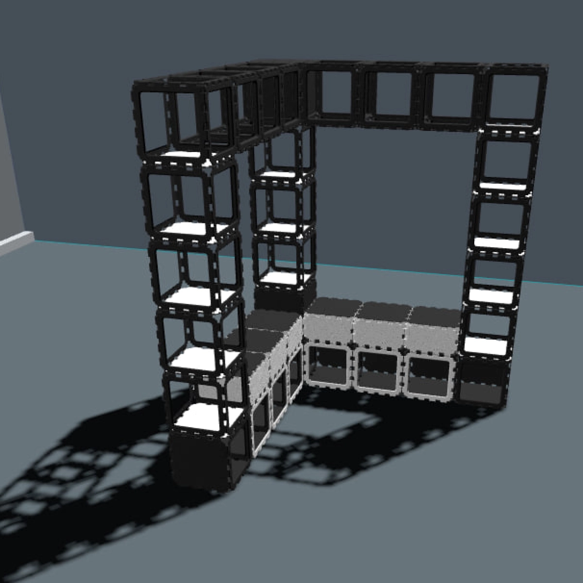 Modular Corner Entryway Coat Rack photo