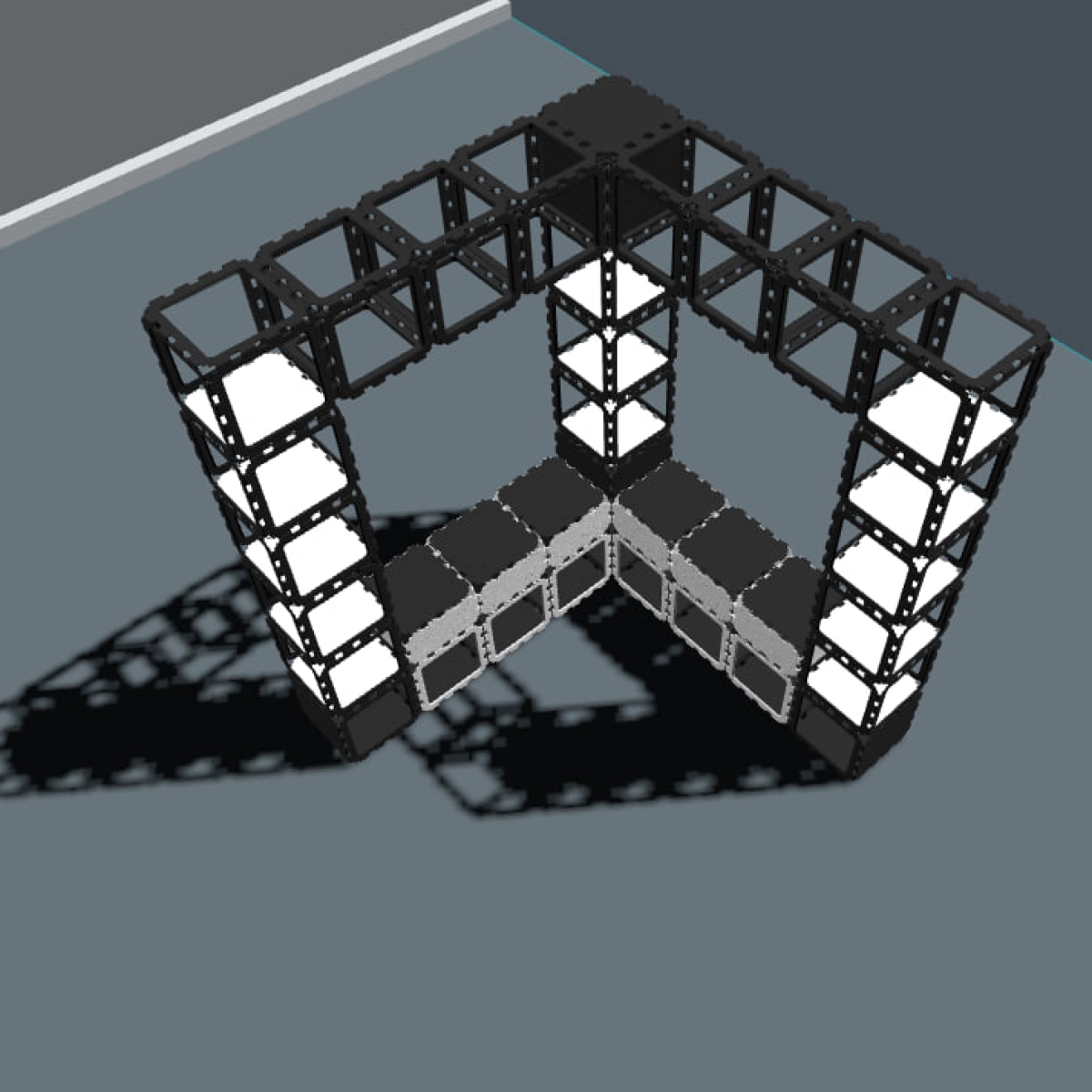 Modular Corner Entryway Coat Rack photo