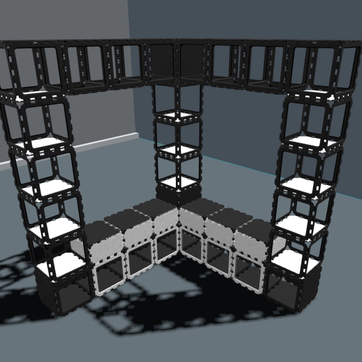 Modular Corner Entryway Coat Rack photo