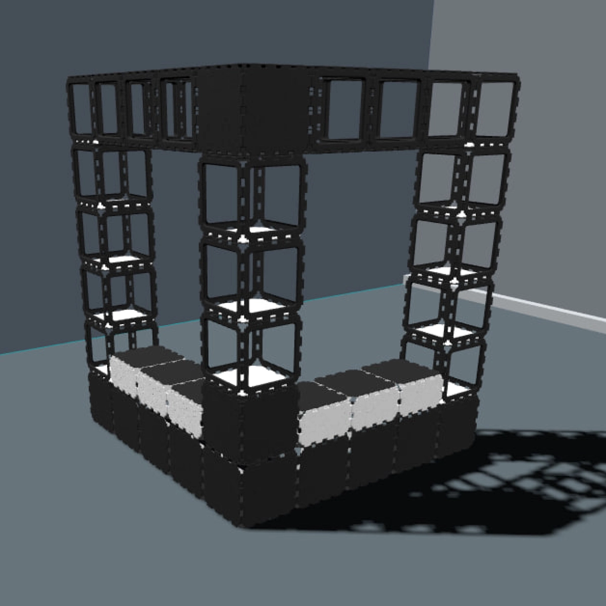 Modular Corner Entryway Coat Rack photo
