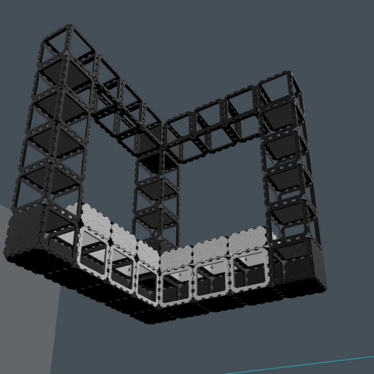 Modular Corner Entryway Coat Rack photo