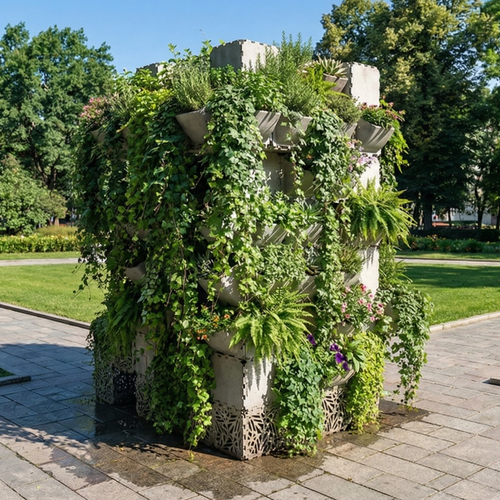 Cubik Vertical Garden Pavilion, additional view