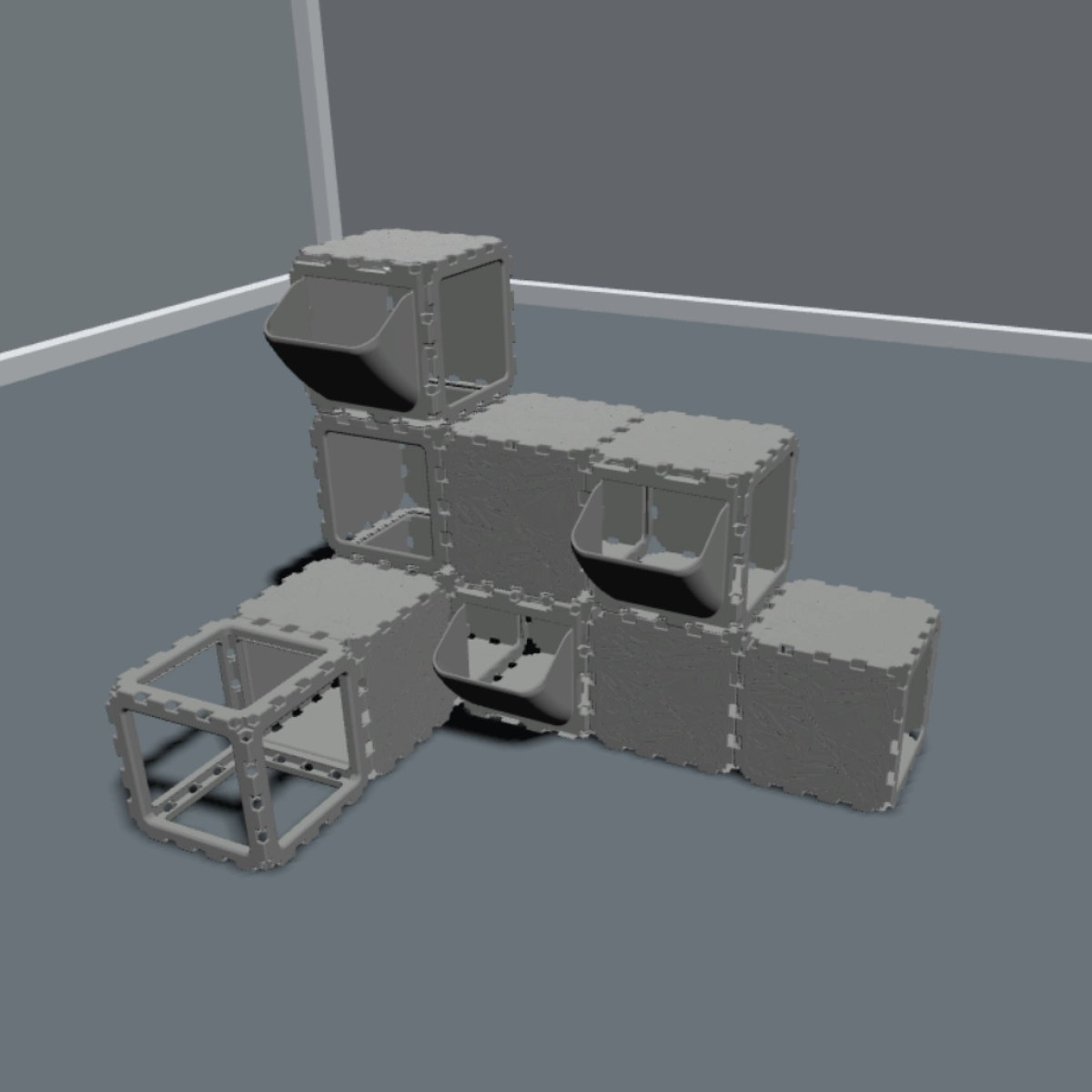 Modular Cat Play System with FLORA Panels photo