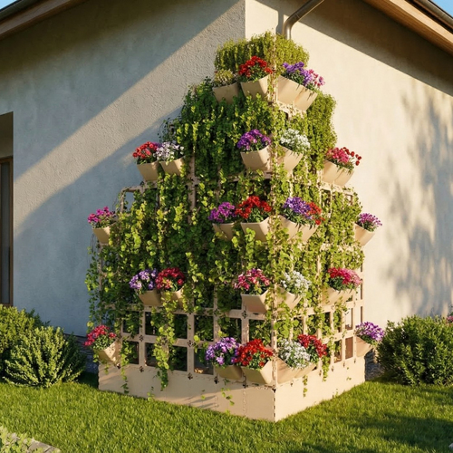 Cubik freestanding vertical garden system