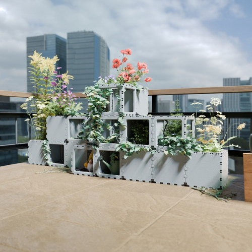 Modular balcony garden system