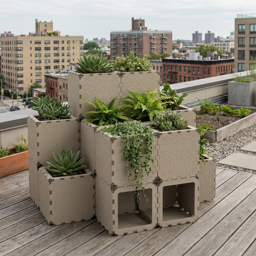 Modular Tiered Planter (20 Cubiks) #2