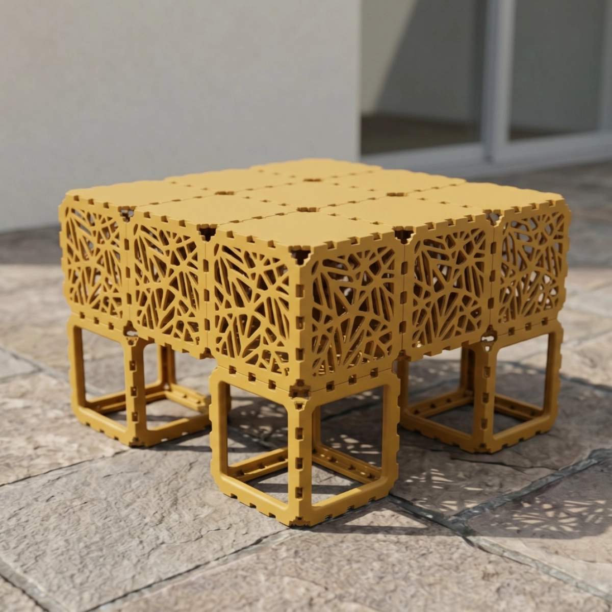 Modular Cubik pouf product render